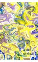 Dabble in Everything: 6x9 Inch Numbered Page Notebook, 200-Page, Marble Cover