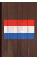 Netherlands Flag Journal Notebook: Blank Lined Ruled for Writing 6x9 110 Pages