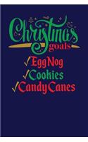 Christmas Goals Eggnog Cookies Candy Canes