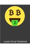 Crypto Emoji Notebook: Bitcoin Emoji Notebook Journal. 8.5 x 11 size 120 Lined Pages Cryptocurrency Notebook. Cryptocurrency Journal.