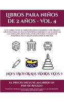 35. Los mejores libros para bebés (Libros para niños de 2 años - Vol. 4): Este libro tiene 50 imágenes extra grandes con trazos gruesos, para ayudar a pintar sin errores y así aumentar la confianza, reducir la frustración 