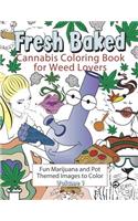 Fresh Baked Cannabis Coloring Book for Weed Lovers