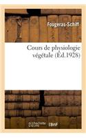 Cours de Physiologie Végétale