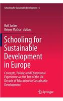 Schooling for Sustainable Development in Europe