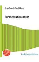 Rahmatullah Mansoor