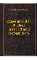 Experimental studies in recall and recognition