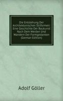 Die Entstehung Der Architektonischen Stilformen