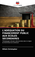 L'Adéquation Du Financement Public Aux Écoles Secondaires