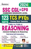 SSC CGL & CPO Reasoning TCS PYQs Tier 1 & Tier 2 123 Sets Solved Papers 2024 Edition (English Medium)(5003)