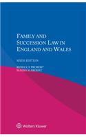 Family and Succession Law in England and Wales