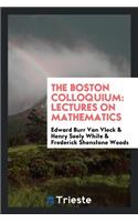 Colloquium Lectures