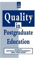 Quality in Postgraduate Education