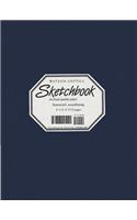 Large Sketchbook (Lizard, Navy Blue)