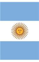 Argentina Flag Notebook - Argentine Flag Book - Argentina Travel Journal