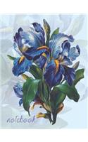 Notebook: Graph Paper, Composition Notebook, Perfect For Math, Flower Design