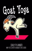Goat Yoga Daily Planner May 1st, 2019 to August 31st, 2020