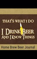 Home Brew Beer Journal