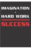 Imagination Hardwork Success Notebook Journal