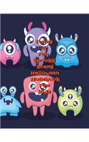 Funny & Fun Spooky Scary Halloween Notebook For Kids: The Perfect Happy Trick or Treat Gift Idea For Children, Gifts, Novelty, Stocking Stuffer Ideas, 8.5x11College Ruled, White Paper, Glossy Cover