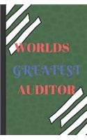 World's Greatest Auditor: Funny Writing 120 Pages Notebook Journal - Small Lined (6 X 9 )