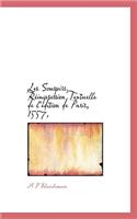 Les Souspirs. R Impression Textuelle de L' Dition de Paris, 1557,