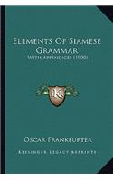Elements Of Siamese Grammar