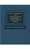 Erste Grundlehren Der Mathematischen Psychologie