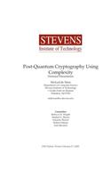 Post-Quantum Cryptography Using Complexity