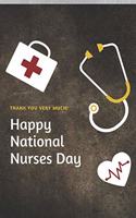 happy national nurse day: 6*9 blank pages journal cute gift idea for nurses, 120 pages notebook for nurse