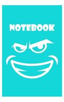 Sky Bleu Evil Smiling Notebook Gift