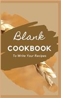 Blank CookBook To Write Your Recipes