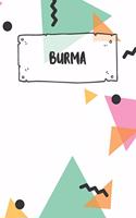 Burma: Ruled Travel Diary Notebook or Journey Journal - Lined Trip Pocketbook for Men and Women with Lines