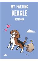 My Farting Beagle Notebook: Cute 100 page notebook gift for Farting Beagle Dog Lovers