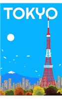 Tokyo Travel Notebook [Lined] [6x9] [110 pages]