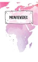 Montevideo: Liniertes Reisetagebuch Notizbuch oder Reise Notizheft liniert - Reisen Journal für Männer und Frauen mit Linien