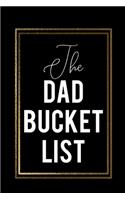 The Dad Bucket List: Black Bucket List With Gold Frame Cool father's day gift