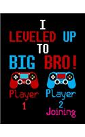 I Leveled Up To Big Bro Player 1 Player 2 Joining: Pregnancy Planner And Organizer, Diary, Notebook Mother And Child