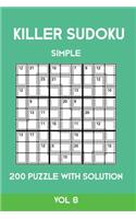 Killer Sudoku Simple 200 Puzzle With Solution Vol 8