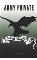 Army Private - Semper Fidelis - Notebook