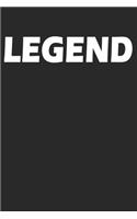 Legend: Dot Grid Journal, Diary Or Notebook (Size 6x9) with 120 Pages