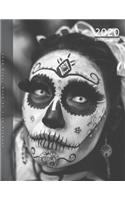 Personalised 2020 Diary Week To View Planner: Day Of The Dead 2020 Diary, A4 Planner For Travel And Life, Work, School, College Organiser And Planner For The Year Ahead, School, Business, Office