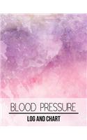 Blood Pressure Log and Chart: Water Paint Design Blood Pressure Log Book with Blood Pressure Chart for Daily Personal Record and your health Monitor Tracking Numbers of Blood Pre