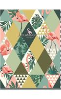 Sketch book: Flamingo cover (8.5 x 11) inches 110 pages, Blank Unlined Paper for Sketching, Drawing, Whiting, Journaling & Doodling(1 Flamingo Sketchbook,)