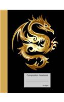 Dragon Composition Notebook: College Ruled Book for School and Work, Journaling and Writing Notes for Teens, Students and Teachers