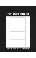 Storyboard Notebook 2.35 120 Pages 8.5x11 4 Panel Page