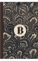 Monogram Symbol Bitcoin LOGO Money Management Marble Notebook (Coffee Peacock Edition): Blank Lined Journal for Money Motivation and Finance Notes: Budgets, Savings, Expenses, Bills, Cash, Accounts, Trading, and Entrepreneurship