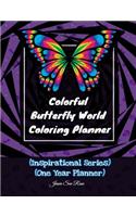 Colorful Butterfly World Coloring Planner