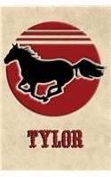 Wild Horse Lined Notebook: Tylor: College Ruled Composition Book Diary Lined Journal