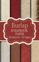 Burlap Scrapbook Paper