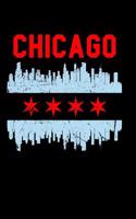 Chicago: Chicago Flag Notebook Blank Lined 6x9 Journal